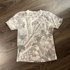 Boys Abercrombie & Fitch Neutral Camo Short-Sleeve Shirt 5/6